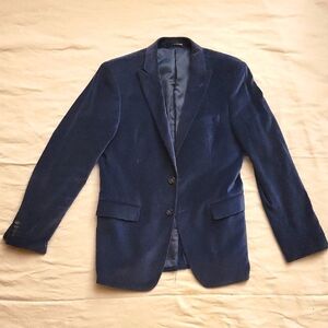 Men's Blue Velvet Blazer - Murano Brand